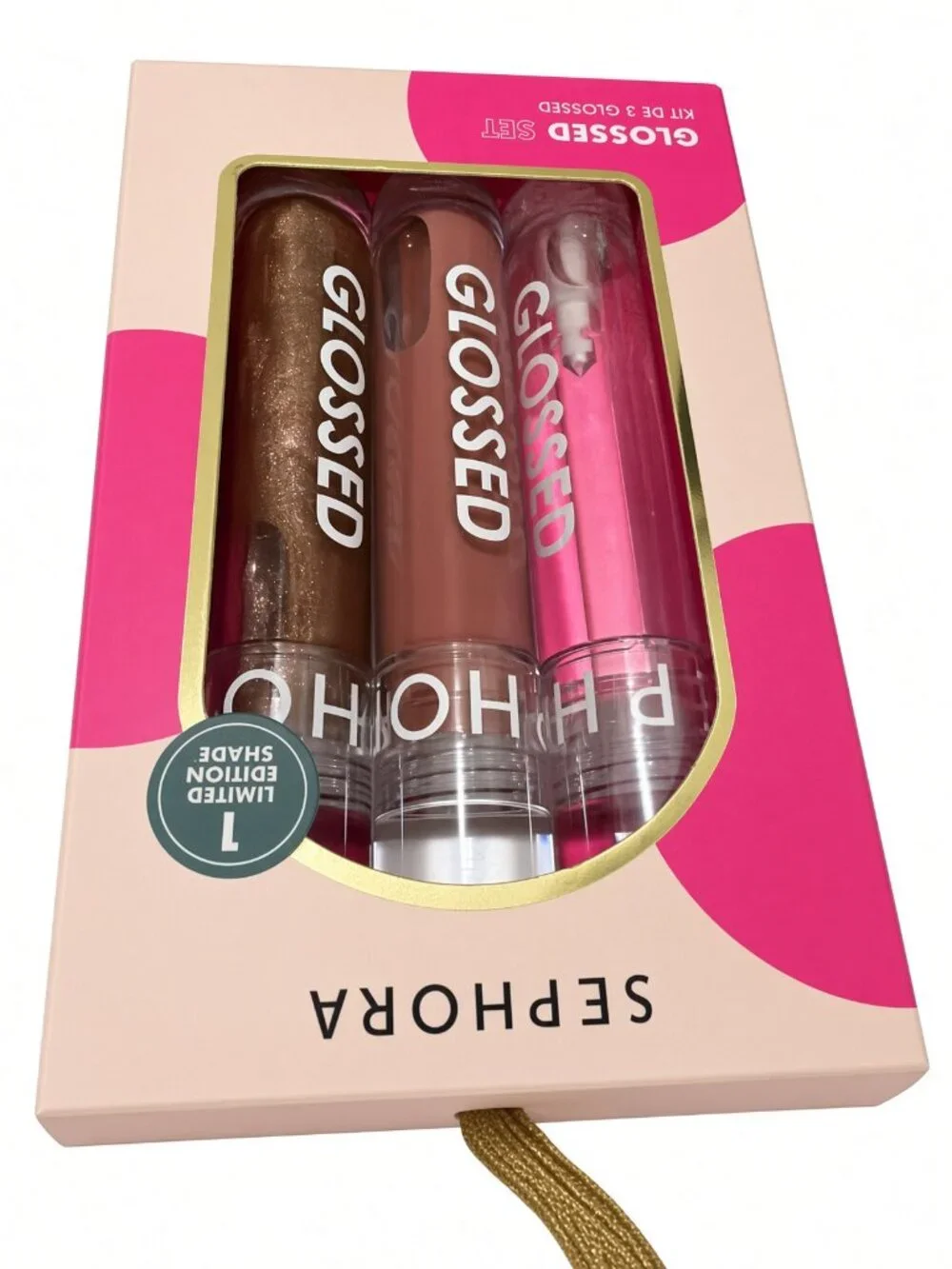 Sephora Collection Glossed Lip Gloss Set 3-Pc Boss Busy Iconic New